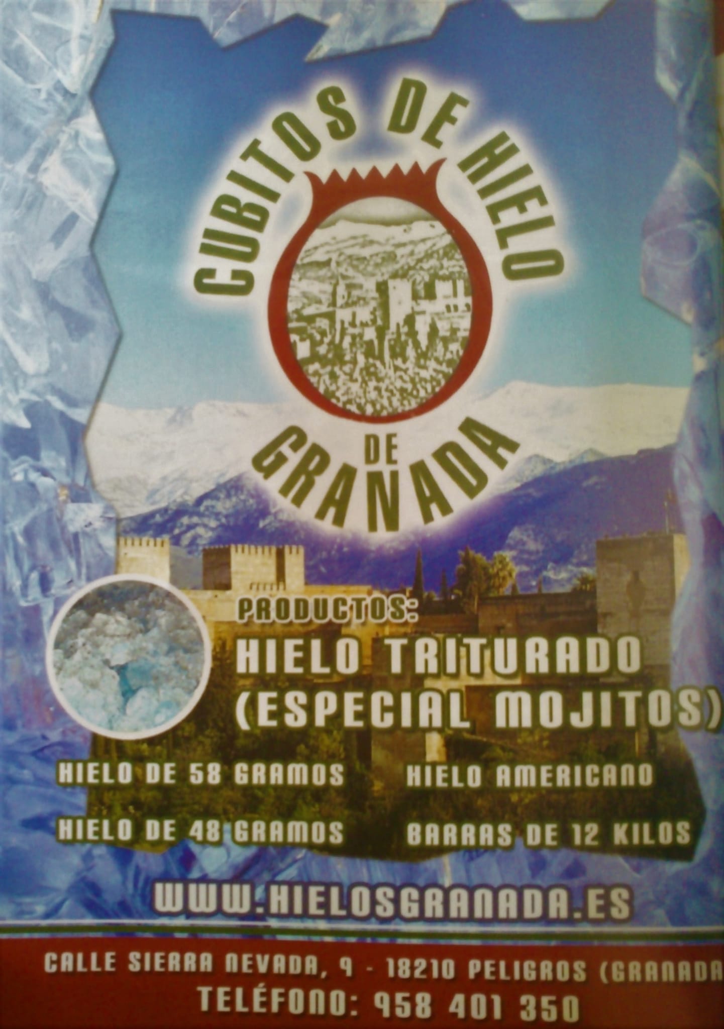 cubitos de hielo rojos